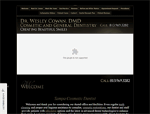 Tablet Screenshot of drwesleycowan.com